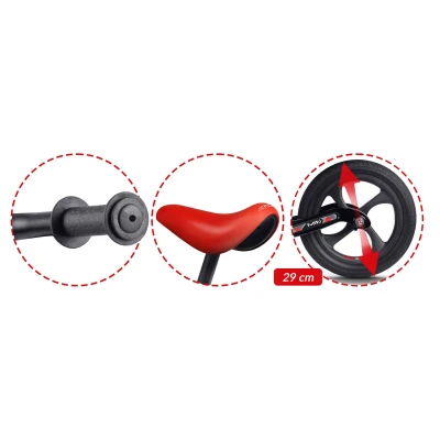 Ricokids 760501 Dětské odrážedlo FUNNU, černo-červený