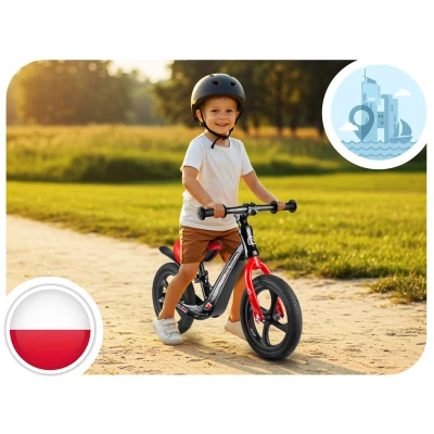 Ricokids 760501 Dětské odrážedlo FUNNU, černo-červený