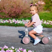 Ricokids 760602 Tříkolové odrážedlo pro děti, šedé