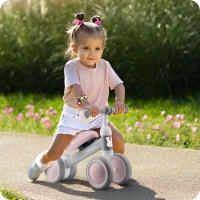 Ricokids 760602 Tříkolové odrážedlo pro děti, šedé
