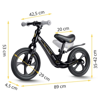 Ricokids 760500 Dětské odrážedlo FUNNU, černé