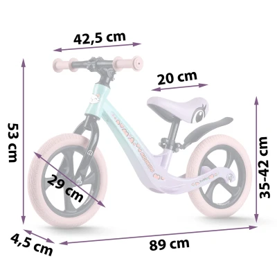 Ricokids 760504 Dětské odrážedlo FUNNU, růžovo-fialové