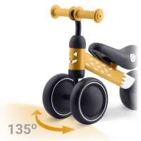 Ricokids 760603 Tříkolové odrážedlo pro děti, černo-žluté