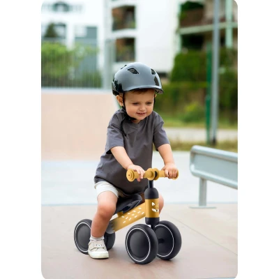Ricokids 760603 Tříkolové odrážedlo pro děti, černo-žluté