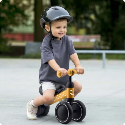Ricokids 760603 Tříkolové odrážedlo pro děti, černo-žluté
