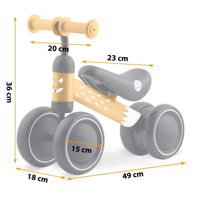 Ricokids 760603 Tříkolové odrážedlo pro děti, černo-žluté
