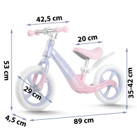 Ricokids 760502 Dětské odrážedlo FUNNU, modro-růžové