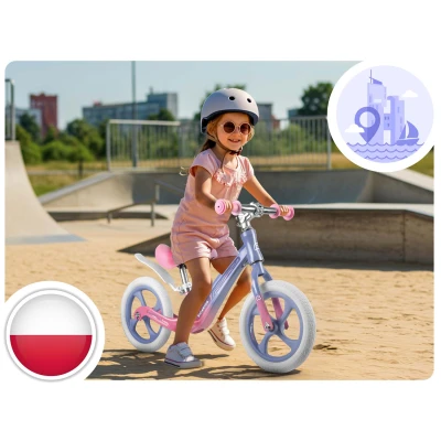 Ricokids 760502 Dětské odrážedlo FUNNU, modro-růžové