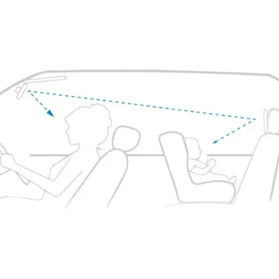 Verk 10123 Zpětné zrcátko pro kontrolu dítěte 25 x 7,5 cm