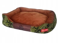 Verk 19510 Pelíšek pro psa nebo kočku 70 x 55 x 13 cm, zeleno-hnědý