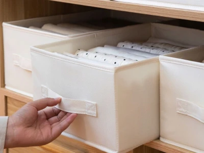 Verk 27391 Skládací organizér na oblečení, 9 přihrádek, bílý