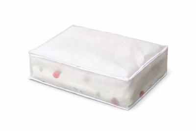 Verk 27377 Úložný organizér na ložní prádlo a textil 60x45x30 cm, bílý