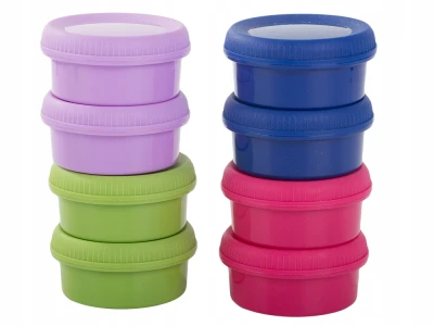 Verk 07290 Nádoby na omáčky, dipy a dresingy, sada 8 ks, 80 ml s viečkom