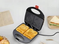 Verk 07356 Toustovač na 2 tousty s úsměvy, nepřilnavý povrch, 750 W   