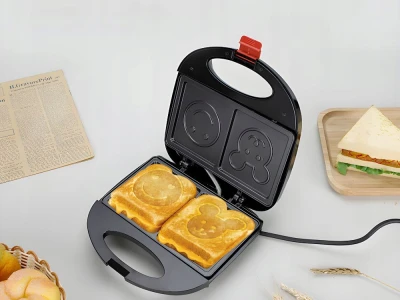 Verk 07356 Toustovač na 2 tousty s úsměvy, nepřilnavý povrch, 750 W   