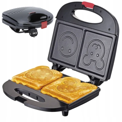 Verk 07356 Toustovač na 2 tousty s úsměvy, nepřilnavý povrch, 750 W   