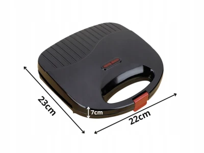 Verk 07356 Toustovač na 2 tousty s úsměvy, nepřilnavý povrch, 750 W   
