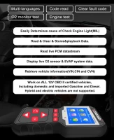 Konnwei KW320 Diagnostický meřič, skener OBD2