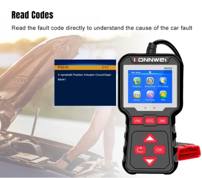 Konnwei KW320 Diagnostický meřič, skener OBD2