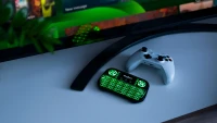 Rebel KOM0973 Mini Q5 bezdrátová klávesnice s touchpadem, 2,4 GHz, 1020 mAh