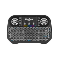 Rebel KOM0973 Mini Q5 bezdrátová klávesnice s touchpadem, 2,4 GHz, 1020 mAh
