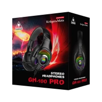 Herná slúchadlá Kruger&Matz KM0660 Warrior GH-100 PRO, RGB, čierne