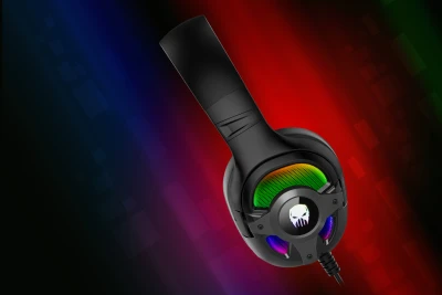 Herná slúchadlá Kruger&Matz KM0660 Warrior GH-100 PRO, RGB, čierne