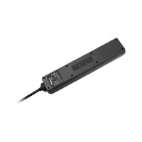 Rebel URZ3061 Predlžovací kábel s 5 zásuvkami, 1,5 m, typ E s vypínačom, čierny