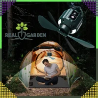 RealG RC-K-1484 Přenosný závěsný LED ventilátor s dálkovým ovládáním USB, 5200 mAh