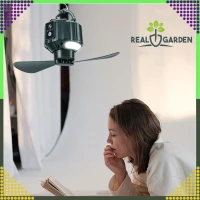 RealG RC-K-1484 Přenosný závěsný LED ventilátor s dálkovým ovládáním USB, 5200 mAh