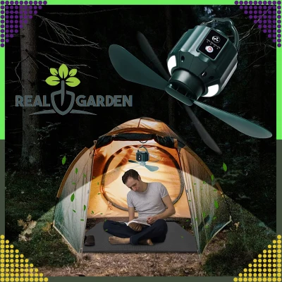 RealG RC-K-1484 Přenosný závěsný LED ventilátor s dálkovým ovládáním USB, 5200 mAh