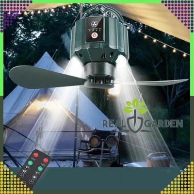 RealG RC-K-1484 Přenosný závěsný LED ventilátor s dálkovým ovládáním USB, 5200 mAh