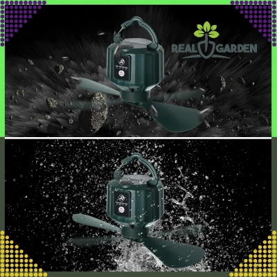 RealG RC-K-1484 Přenosný závěsný LED ventilátor s dálkovým ovládáním USB, 5200 mAh