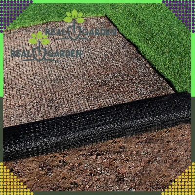 RealG RC-K-1607 Sieť proti krtkom 200 m, 30 g/m², čierna, veľkosť ôk 16×16 mm + 50 kotiev