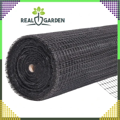 RealG RC-K-1607 Sieť proti krtkom 200 m, 30 g/m², čierna, veľkosť ôk 16×16 mm + 50 kotiev