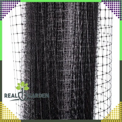 RealG RC-K-1607 Sieť proti krtkom 200 m, 30 g/m², čierna, veľkosť ôk 16×16 mm + 50 kotiev