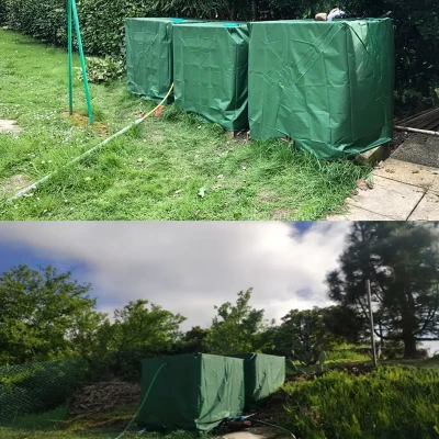 RealG RC-K-1251 Ochranný obal na IBC nádrž 1000 l, zelený