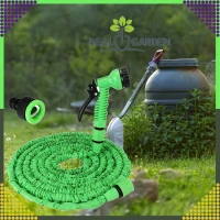 RealG RC-K-1438 Zahradní hadice s pistolí, flexibilní, 2,5 - 7,5 m, zelená