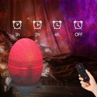 RealG RC-K-1932 Projektor hvězd Dino vejce s Bluetooth reproduktorem, LED noční lampička USB