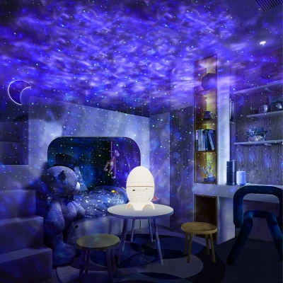 RealG RC-K-1932 Projektor hvězd Dino vejce s Bluetooth reproduktorem, LED noční lampička USB