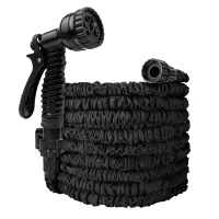 RealG RC-K-2171 Zahradní hadice s pistolí, flexibilní, 30 m, černá