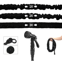 RealG RC-K-2171 Zahradní hadice s pistolí, flexibilní, 30 m, černá