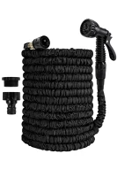 RealG RC-K-2171 Zahradní hadice s pistolí, flexibilní, 30 m, černá