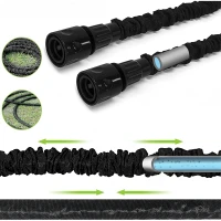 RealG RC-K-2171 Zahradní hadice s pistolí, flexibilní, 30 m, černá
