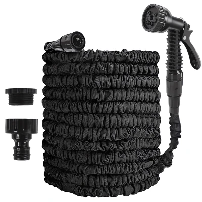 RealG RC-K-2171 Zahradní hadice s pistolí, flexibilní, 30 m, černá