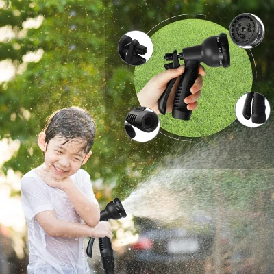 RealG RC-K-2171 Zahradní hadice s pistolí, flexibilní, 30 m, černá