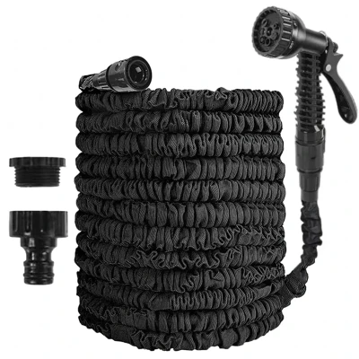 RealG RC-K-2171 Zahradní hadice s pistolí, flexibilní, 30 m, černá