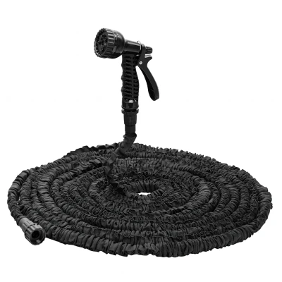 RealG RC-K-2171 Zahradní hadice s pistolí, flexibilní, 30 m, černá