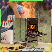 RealG RC-K-938 Přenosný kempingový vařič, gril, skládací