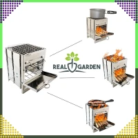 RealG RC-K-938 Přenosný kempingový vařič, gril, skládací